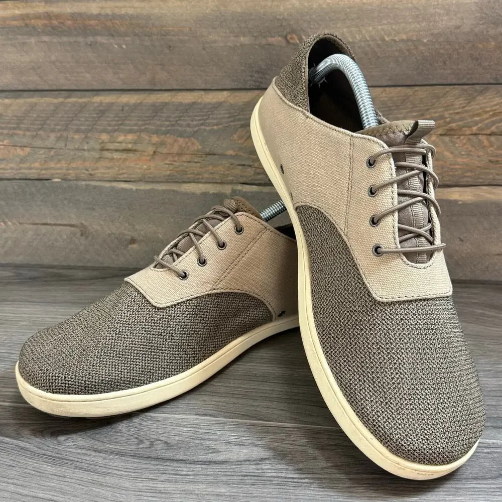 OluKai Nohea Moku No Tie Boat Shoe Size US 10.5 EU 43.5 Casual Preppy Cape Cod